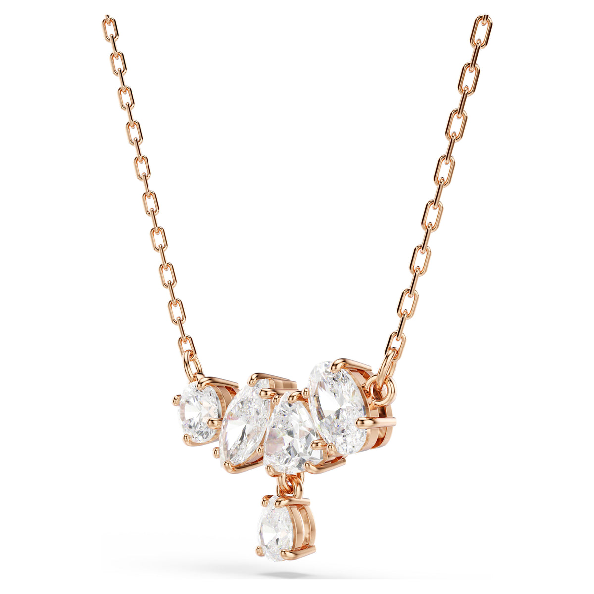 MESMERA NECKLACE - WHITE, 18K ROSE GOLD