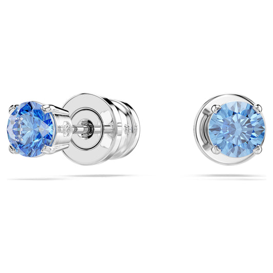 STILLA ATTRACT STUD EARRINGS - BLUE, RHODIUM