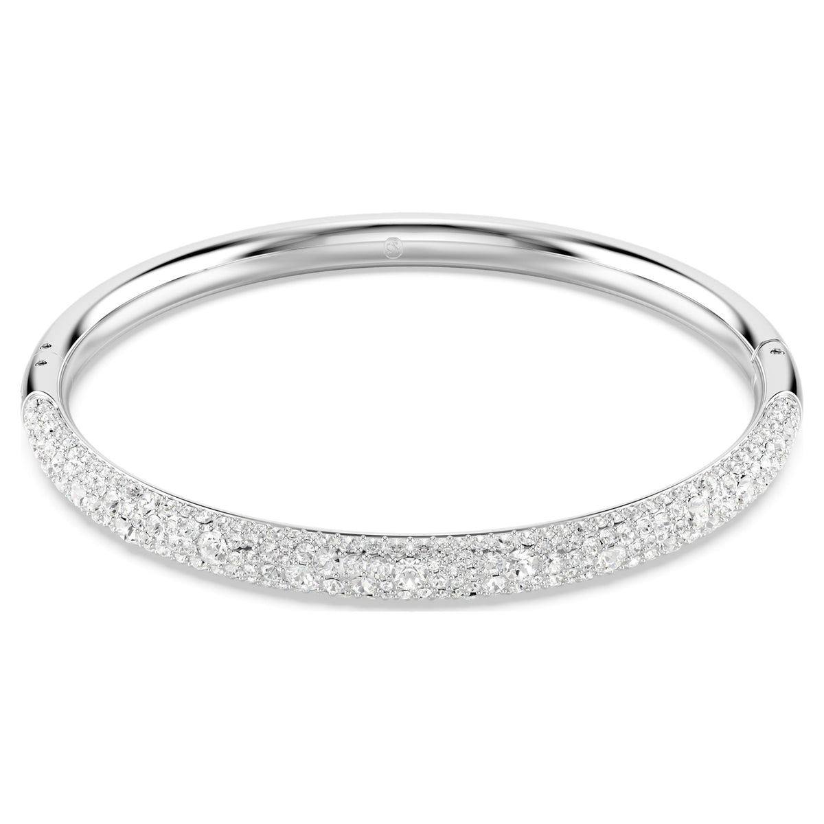 SUBLIMA BANGLE SNOW PAVE - WHITE, RHODIUM