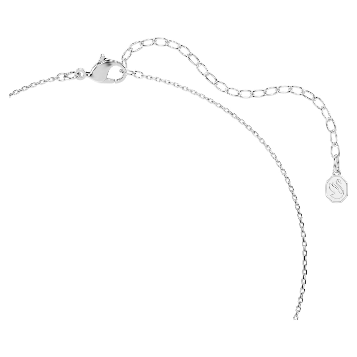 SYMBOLICA PENDANT HORSESHOE - WHITE, RHODIUM