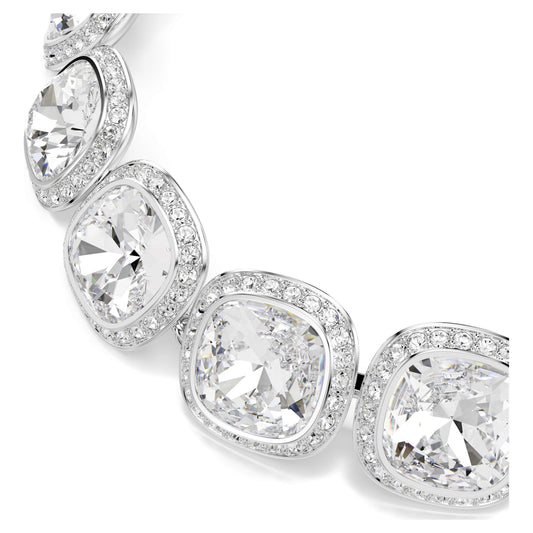 UNA ANGELIC BRACELET CUSHION CUT - WHITE, RHODIUM