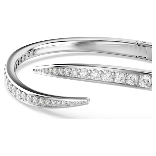 VIENNA BANGLE SWAN - WHITE RHODIUM