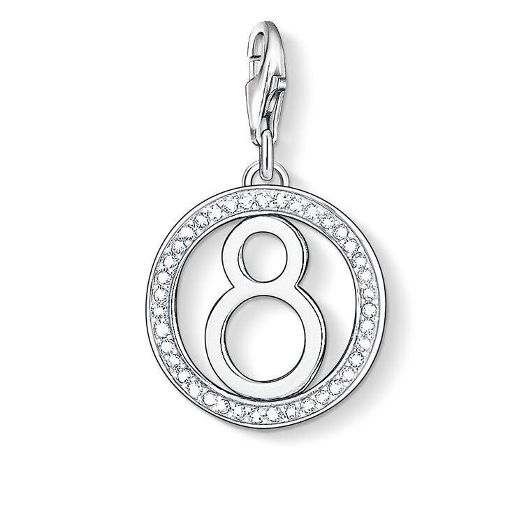 CHARM CLUB LUCKY 8 CZ CHARM