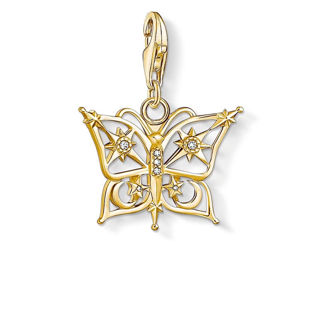 CHARM CLUB CZ BUTTERFLY OF THE NIGHT CHARM