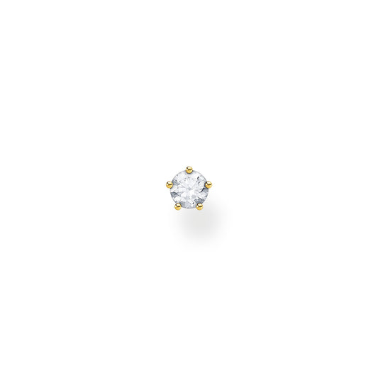 CHARMING COLLECTION SMALL CZ STUD EARRING SINGLE