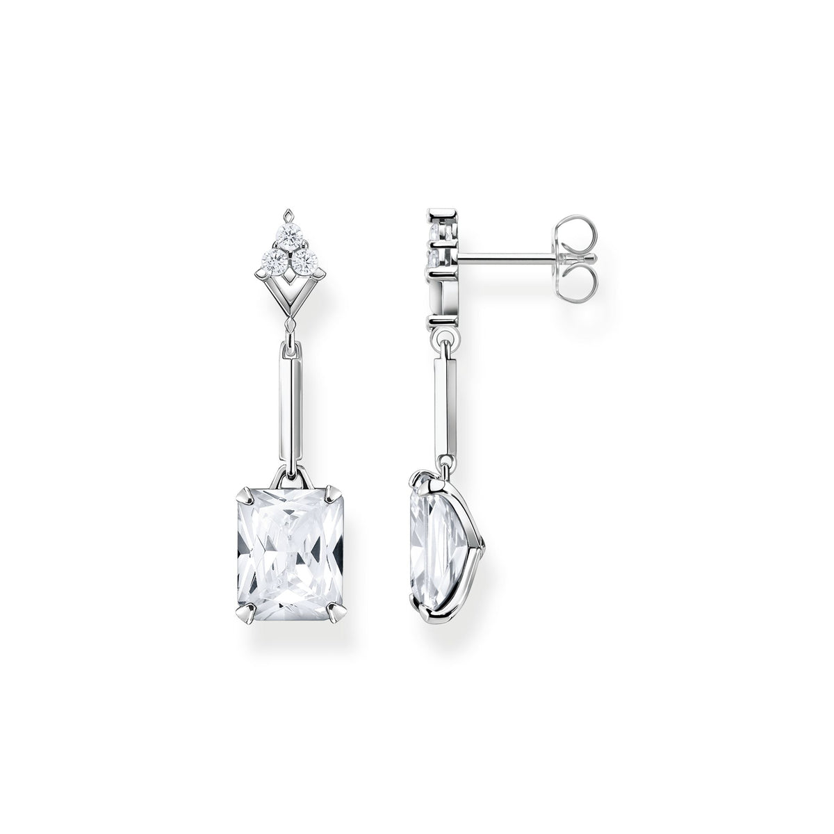 HERITAGE SPARKLING CZ DROP EARRINGS