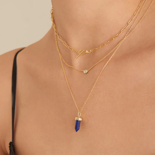 BLUE LAPIS STONE NECKLACE