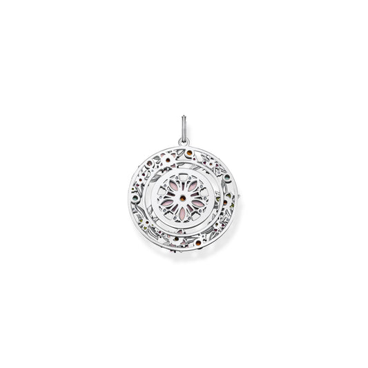MAGIC GARDEN ROUND FLOWER PENDANT
