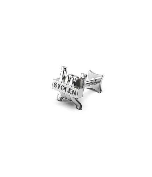 SINGLE STOLEN BARB FLATBACK EARRING
