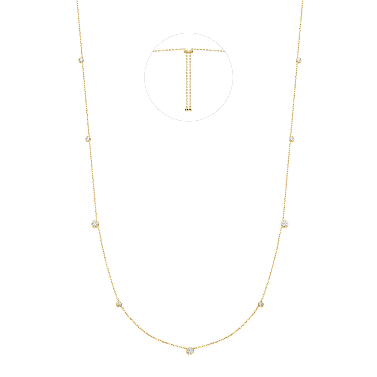 DAINTY BEZEL NECKLACE