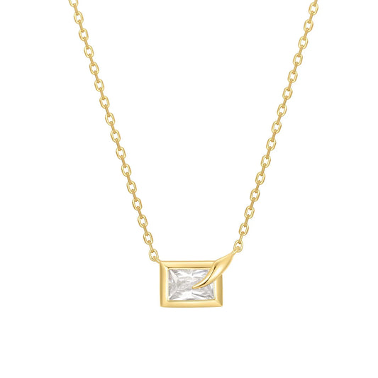 REIMAG BEZEL CUBE NECKLACE