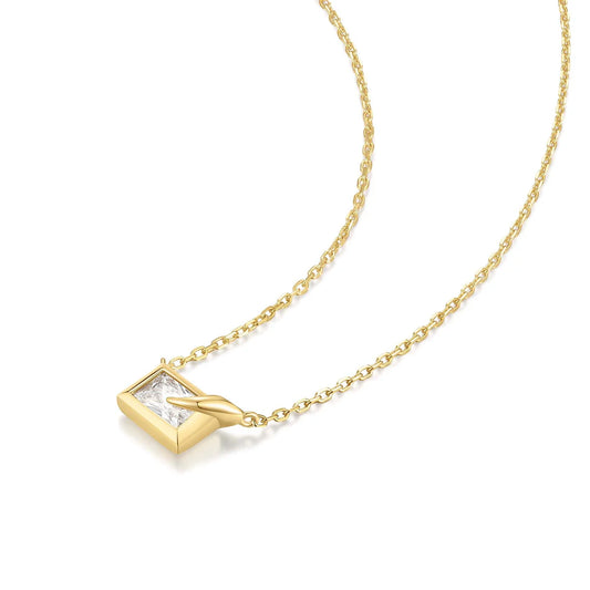 REIMAG BEZEL CUBE NECKLACE
