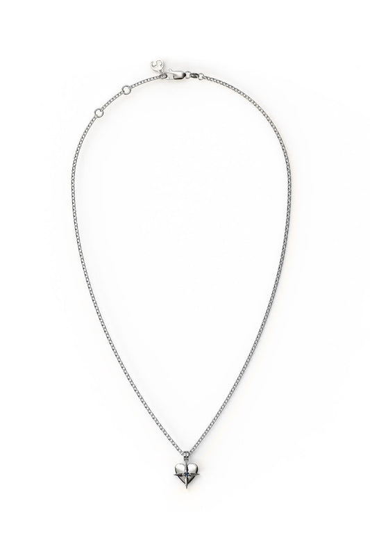 BIRTHSTONE HEART NECKLACE SEPTEMBER