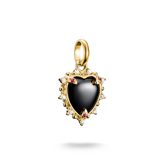 CONNECT VINTAGE BLACK HEART CHARM