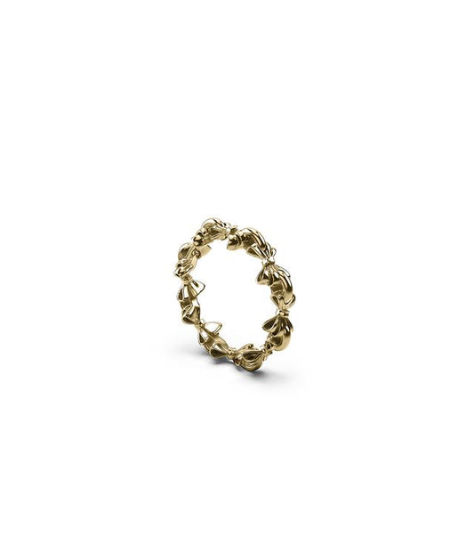 PIERCED BOW INFINITY RING