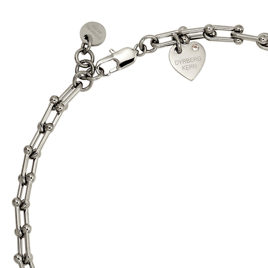 COURSE SHINY SILVER NECKLACE