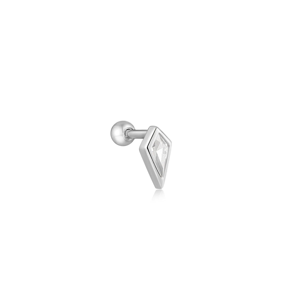 DAWN SPARKLE EMBLEM SINGLE BARBELL EARRING