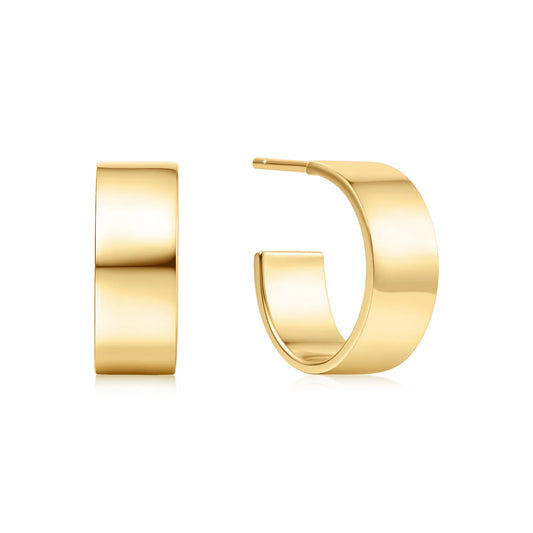 VOGUE FLAT MEDIUM HOOPS