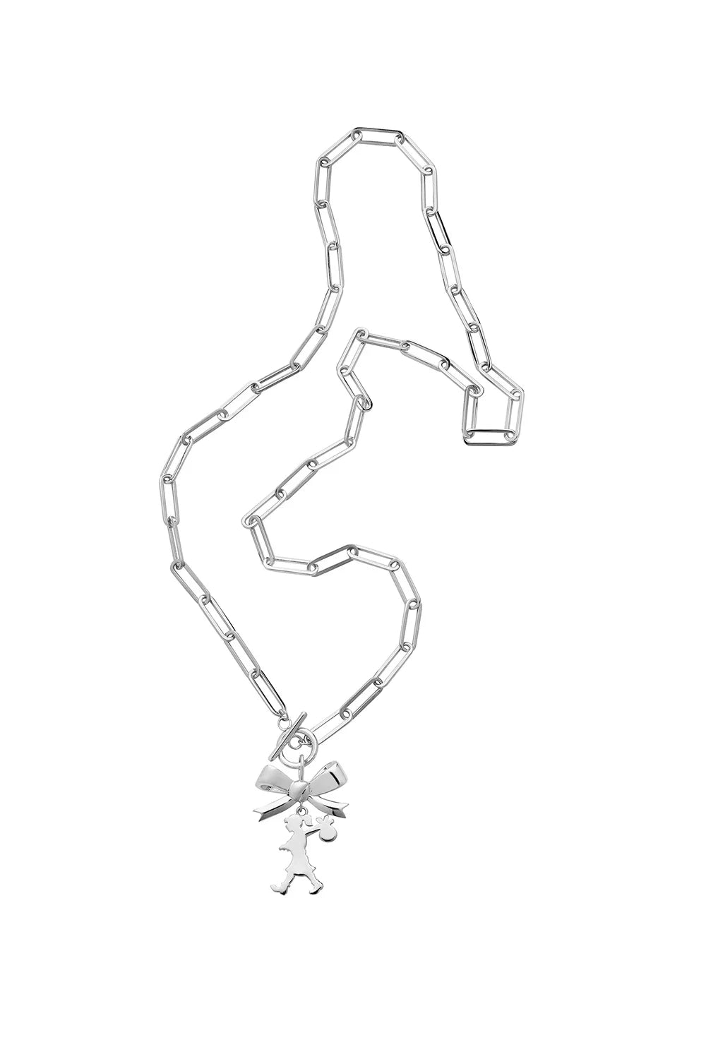 GIRL WITH THE BOW NECKLACE