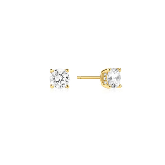 GLIMMER SOLITAIRE STUD EARRINGS