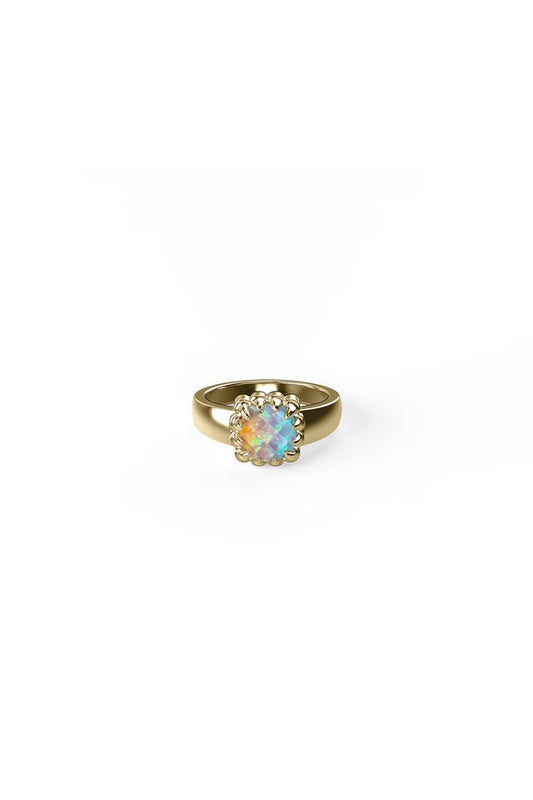 BABY CLAW RING OPAL