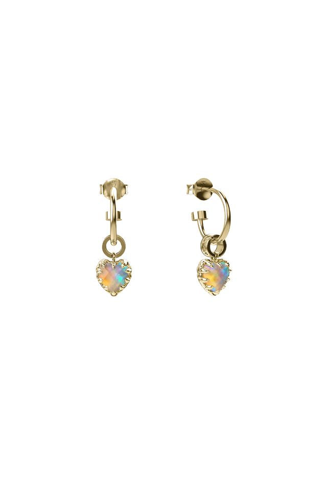 LOVE ANCHOR EARRING OPAL