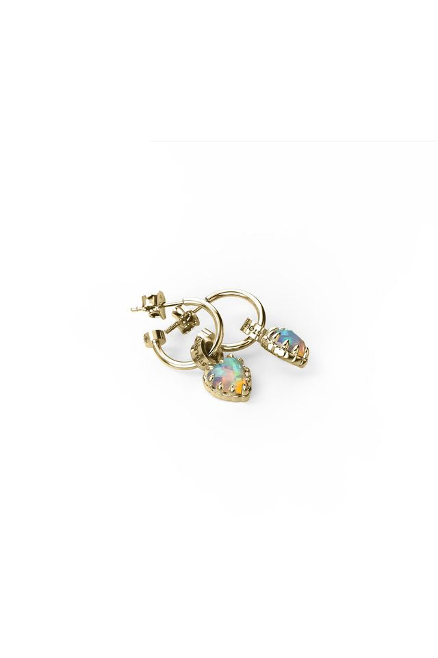 LOVE ANCHOR EARRING OPAL