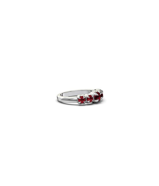 HALO CLUSTER RING GARNET