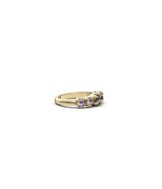 HALO CLUSTER RING MYSTIC QUARTZ