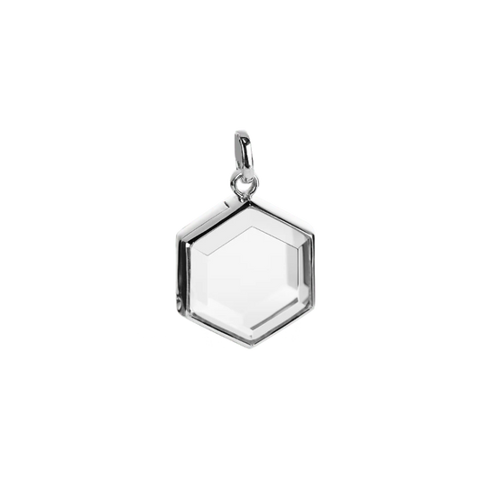 MEDIUM HEXAGON STOW LOCKET