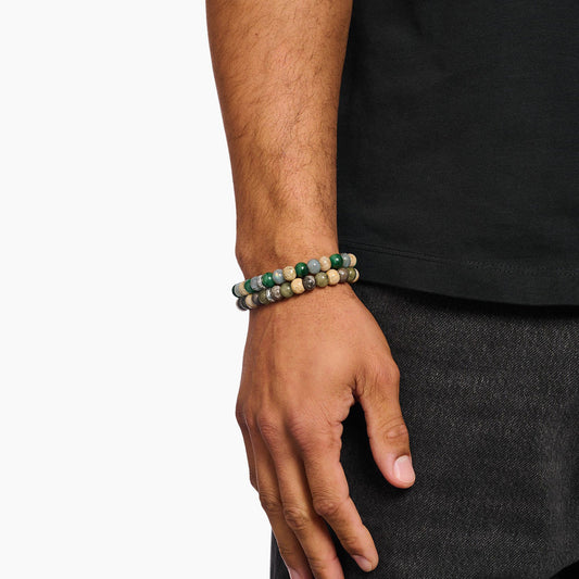 REBEL JASPER, JAIDE, LABRADORITE BRACELET