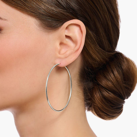BASICS CREOLE LARGE HOOP EARRINGS