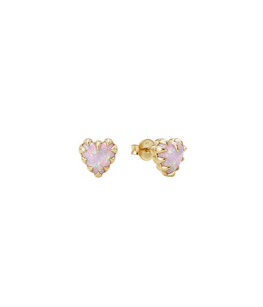 LOVE CLAW EARRINGS PINK BELLO OPAL