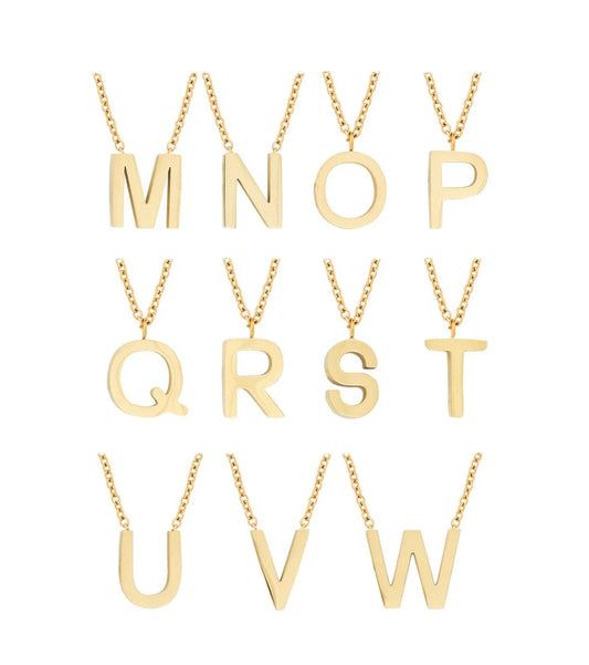 LETTER 'V' NECKLACE
