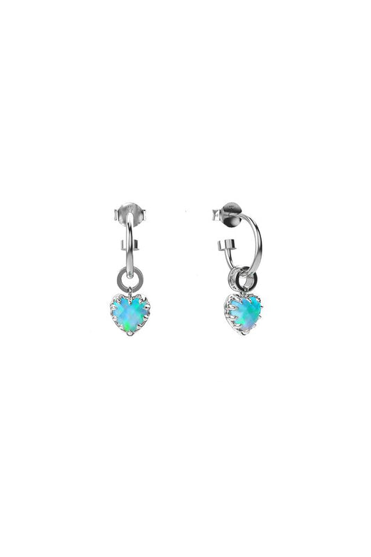 LOVE ANCHOR EARRING OPAL