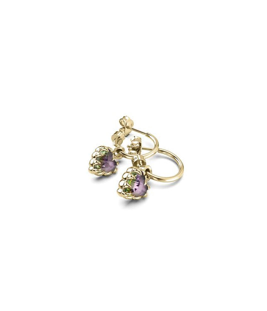 LOVE CLAW ANCHOR EARRINGS MYSTIC QUARTZ