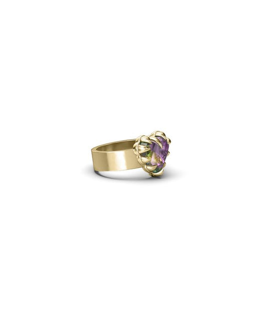 LOVE CLAW RING MYSTIC QUARTZ