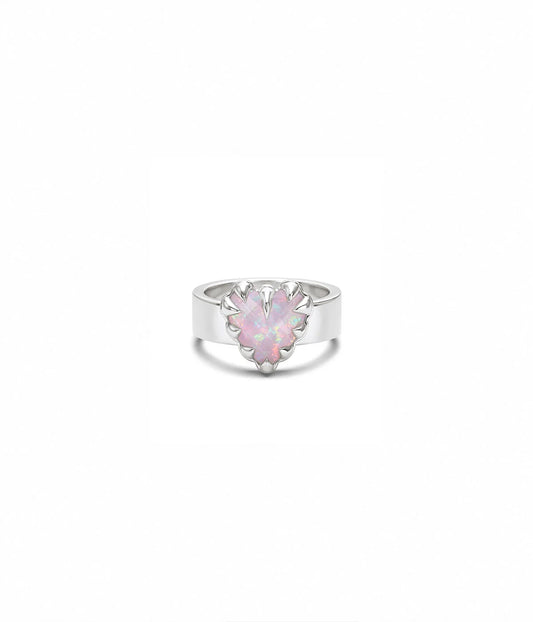 LOVE CLAW RING PINK BELLO OPAL