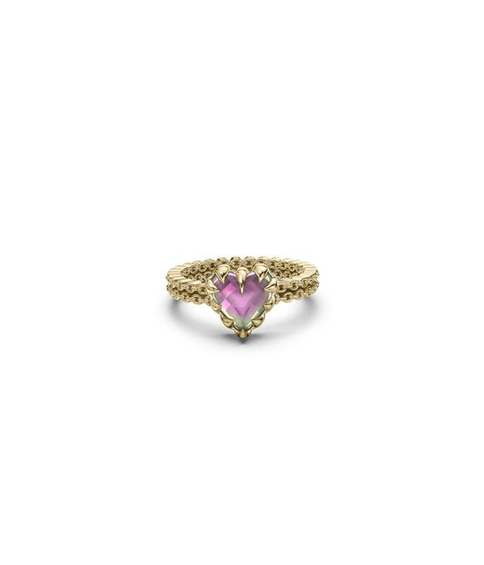 MINI LOVE CLAW RING MYSTIC QUARTZ