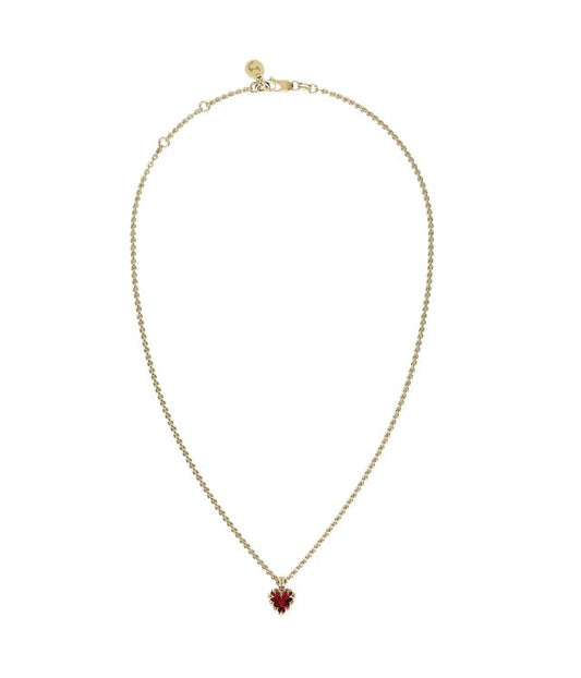 MINI LOVE CLAW NECKLACE GARNET