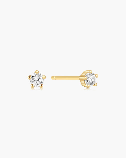 FAIRY MINI PRONG STUD EARRINGS