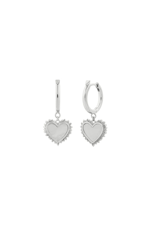 FLAMING MOTHER OF PEARL HOOPS
