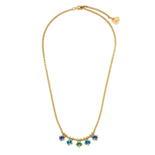 PHILA SHINY GOLDEN AQUA NECKLACE