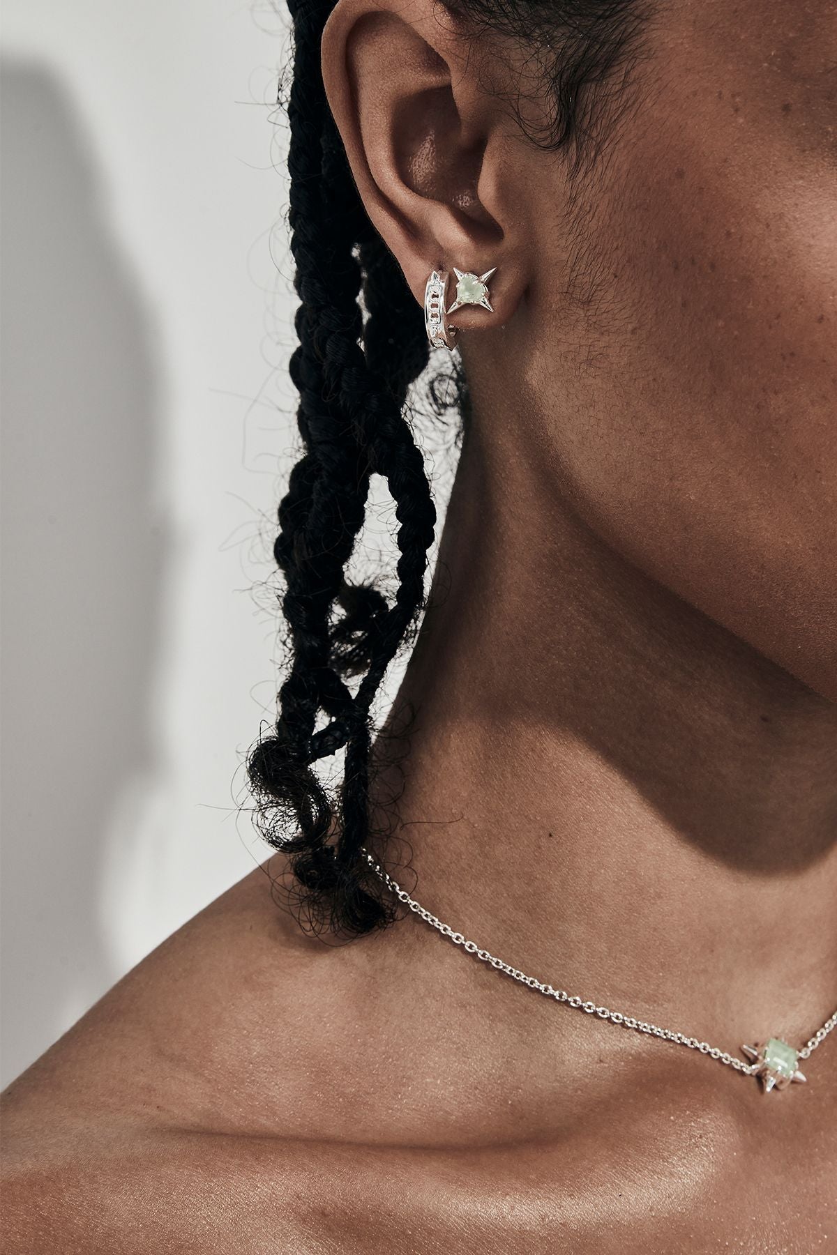 PRECIOUS PUNK HUGGIE EARRINGS