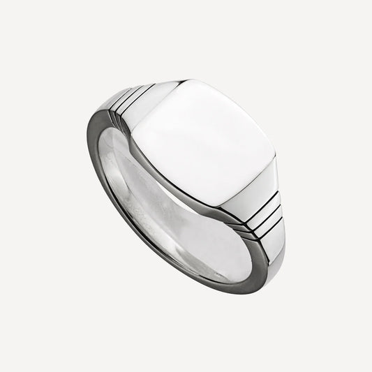 QUADRIS MEN'S SIGNET RING