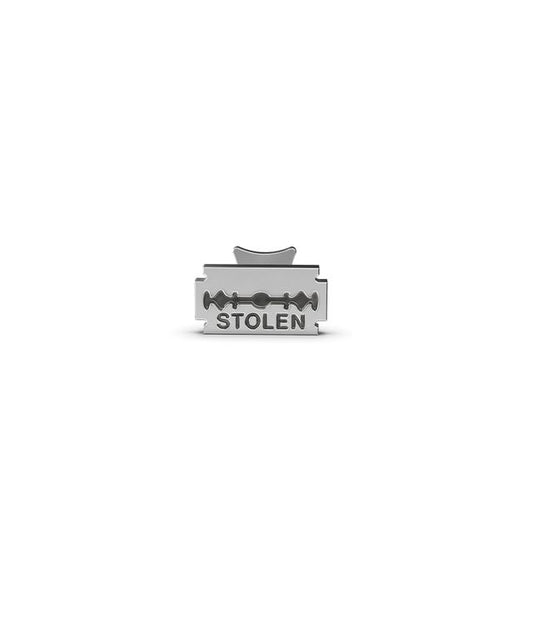 SINGLE STOLEN RAZOR FLATBACK EARRING