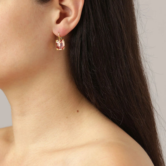 SEGIN SHINEY GOLD PEACH EARRINGS