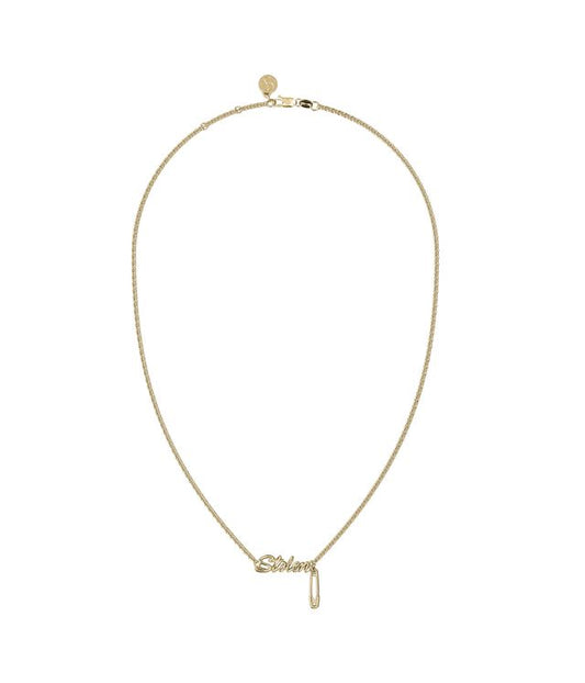 SENTIMENTAL SCRIPT NECKLACE