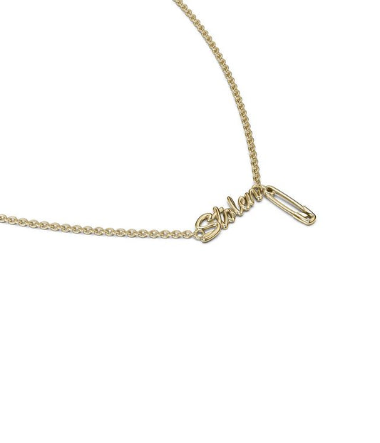 SENTIMENTAL SCRIPT NECKLACE