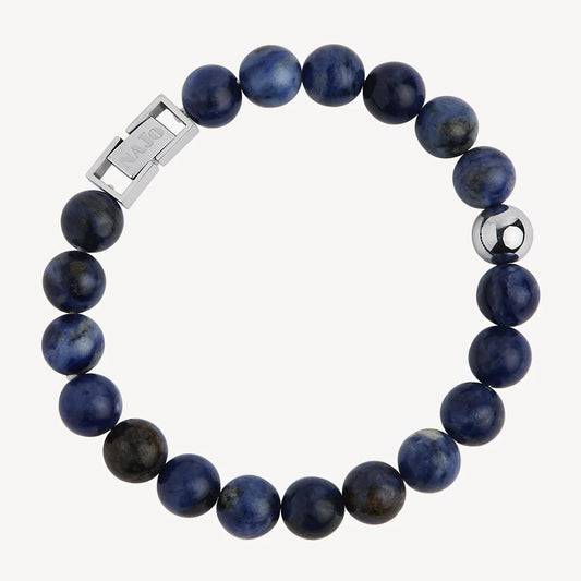 ATLAS MEN'S 10MM BEADED SODALITE BRACELET